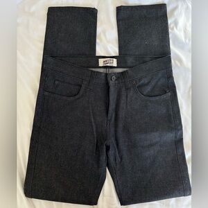 Naked & Famous Super Guy Black Boost Denim Jeans, NWT, size 33